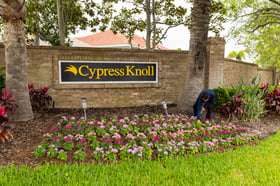 account manager commercial property site walk inspection flowers grass sidewalk 10