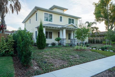 residential landscape front yard 